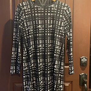 Michael Kors Graphic Black and White Zip-Up
